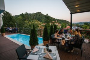 Terasa restorana Villa Magdalena, Krapinske Toplice